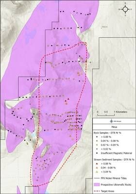 Figure 3 – Mesa Target area (CNW Group/FPX Nickel Corp.)