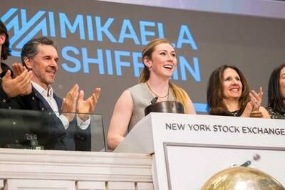 Alpine skiing phenom Mikaela Shiffrin rang the NYSE bell.