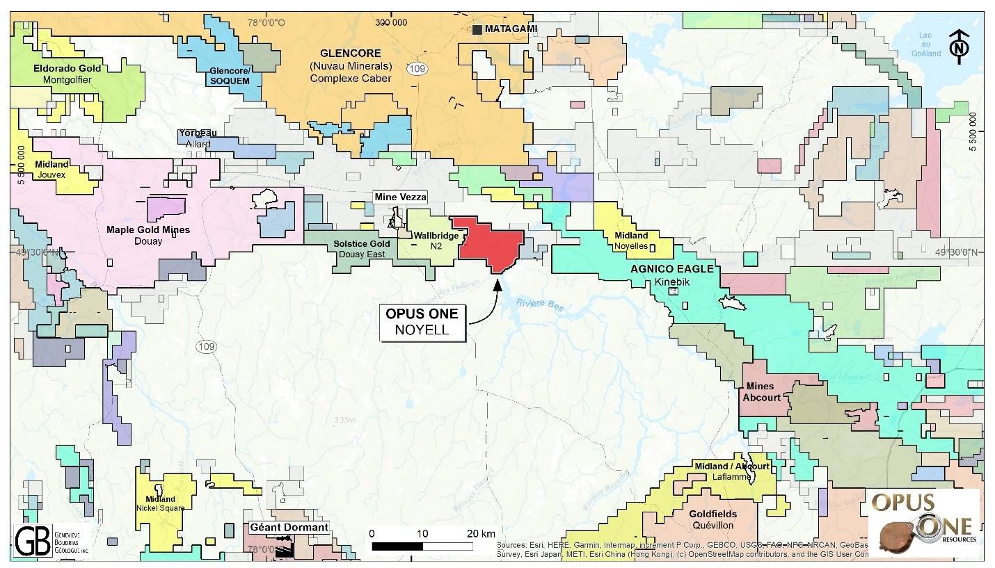 OPUS ONE'S NOYELL PROPERTY LOCATION MAPS