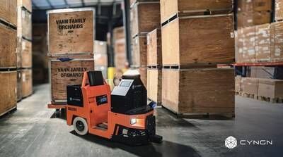 Last month, Cyngn deployed four autonomous DriveMod Tuggers to Vann Family Orchards. It's part of a broader roll-out of its autonomous material handling solutions to the agricultural sector.