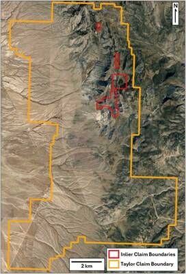 MAP: 26 INLIER CLAIMS – TAYLOR PROJECT (CNW Group/A2 Gold Corp) MAP: 26 INLIER CLAIMS – TAYLOR PROJECT (CNW Group/A2 Gold Corp)
