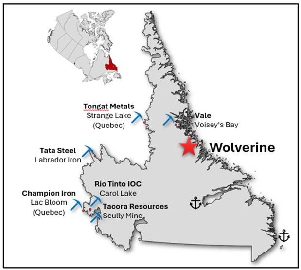 Wolverine REE Project Location