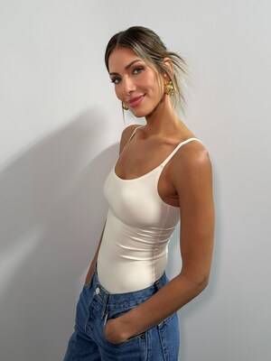 After breast augmentation with Natrelle® breast implants. Image courtesy of Erin Lichy.