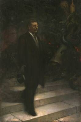 Theodore Roosevelt; Sigismund De Ivanowski; c. 1908-10; Oil on canvas; National Portrait Gallery, Smithsonian Institution; gift of Mr. and Mrs. W.B. Dixon Stroud