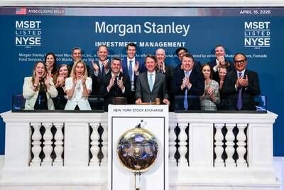 Morgan Stanley at the NYSE on April 16th
