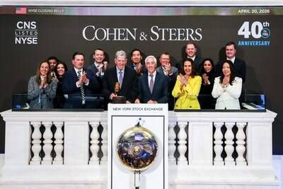 Cohen & Steers at the NYSE on April 20th.