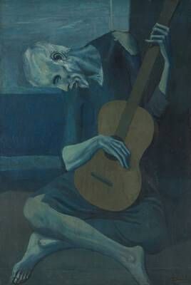 The Old Guitarist, by Pablo Picasso;© 2026 Estate of Pablo Picasso / Artists Rights Society (ARS), New York / Photo: © The Art Institute of Chicago
