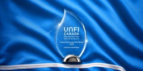 CWENCH Hydration™ has been recognized by UNFI Canada as one of the fastest growing new brands in the UNFI Canada Network.