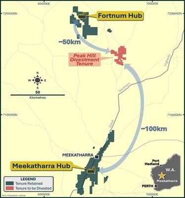Figure 1: Peak Hill Tenements in the Murchison Region (CNW Group/Westgold Resources Limited)