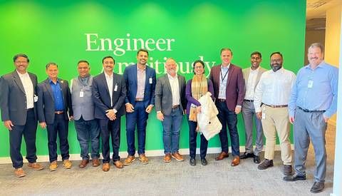 L&T Technology Services and Emerson announce strategic global partnership. Seen in the picture: Senior leaders and delegates from L&T Technology Services and Emerson's Test & Measurement business, including the NI leadership team.
