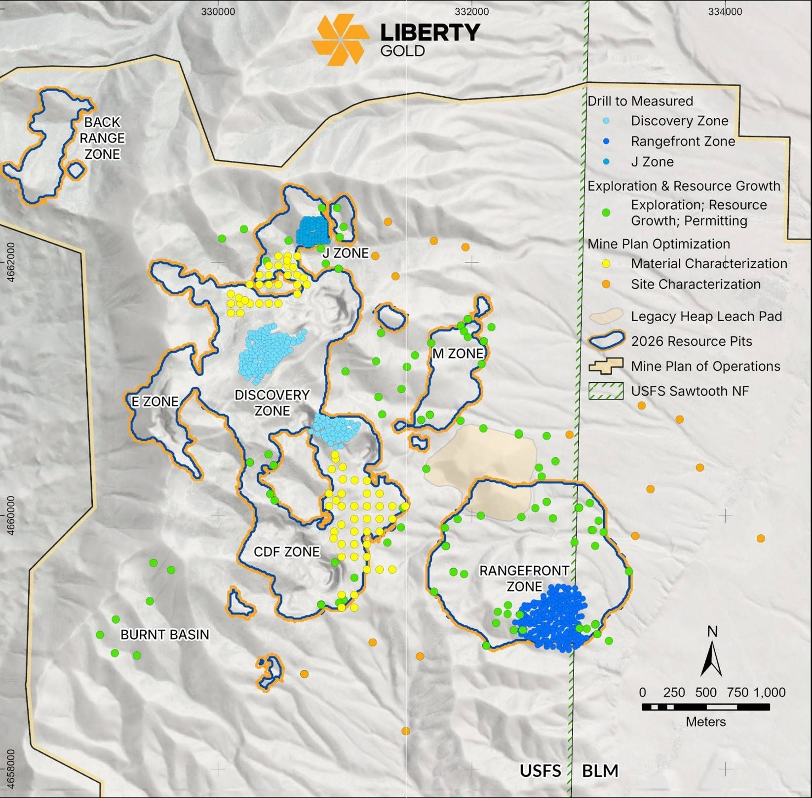 Map of 2026 Drill Program targets at Black Pine