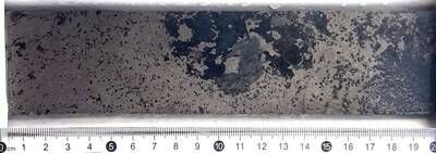 Figure 5: Sulphide-rich interval (31.80 to 32.00m) on drill hole DDH25LU292. (CNW Group/Bravo Mining Corp.)