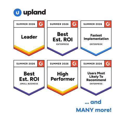 Upland Software Earns 43 Badges in G2's Summer 2026 Market Reports 