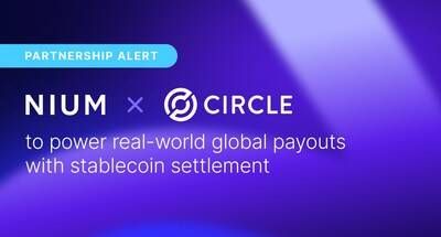Nium x Circle Partnership (PRNewsfoto/Nium)