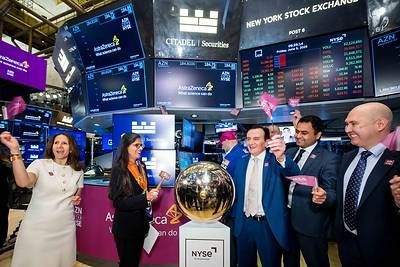 AstraZeneca celebrated NYSE transfer on June 5