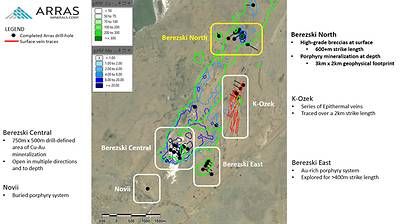 Figure 1. Berezski Trend showing principal targets Figure 1. Berezski Trend showing principal targets
