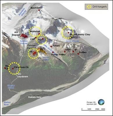 Figure 1: Drilling target areas planned for the 2026 field season (CNW Group/Vizsla Copper Corp.)