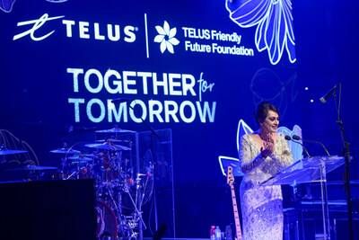 TELUS Friendly Future Foundation Chair, Juggy Sihota, addresses guests at the TELUS Friendly Future Foundation's Together for Tomorrow Gala. (Photo courtesy of George Pimentel Photography) (CNW Group/TELUS Communications Inc.)