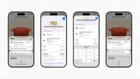 American Express Expands Membership Rewards Points Redemption Opportunities for U.S Card Members Checking Out with Apple Pay