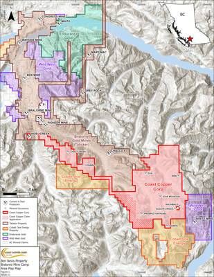 NR26-11 Figure 1 (CNW Group/Coast Copper Corp.)