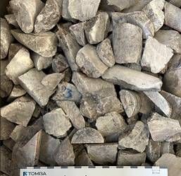 Figure 2: Pollucite concentrate (~12% Cs2O) produced from prior XRT ore sorting program (see news release dated October 9, 2025), of which a portion was used as feed for the bench-scale caesium extraction and recovery program at SGS Canada and Koch Technology Solutions discussed herein.