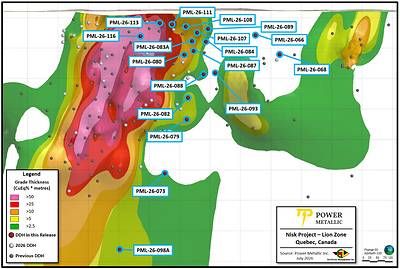 Figure 1 – Lion Zone MRE Drill holes reported in this news release Figure 1 – Lion Zone MRE Drill holes reported in this news release