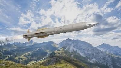 A rendering of Lockheed Martin's PAC-3 ACE interceptor.