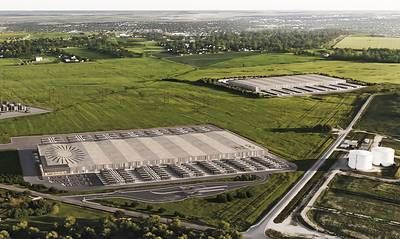 Rendering of Hut 8's fully commercialized Beacon Point data center campus in Nueces County, Texas