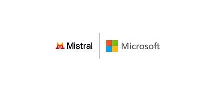 Microsoft and Mistral Logos