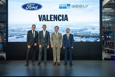 Ford and Geely announce joint venture for Europe at Ford's Valencia plant