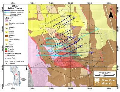 Figure 1: Drilling at El Rubi Zone