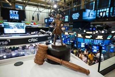 Fearless Girl celebrated at the NYSE on July 24