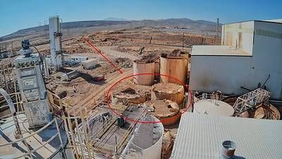 Figure 2: Demolition of the existing CIL tanks in preparation for new CIL tanks as part of the Lone Tree Plant refurbishment. Figure 2: Demolition of the existing CIL tanks in preparation for new CIL tanks as part of the Lone Tree Plant refurbishment.