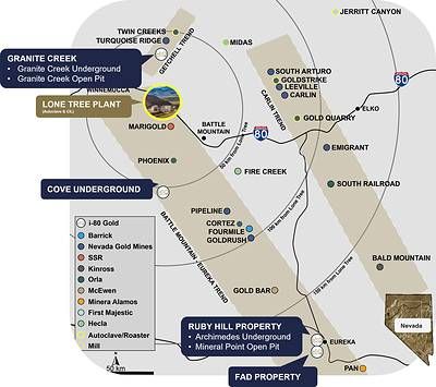 Figure 6: Regional map of i-80 Gold assets in Northern Nevada. Figure 6: Regional map of i-80 Gold assets in Northern Nevada.
