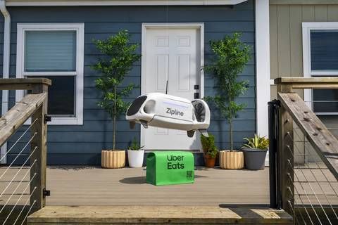 Uber and Zipline are partnering to bring drone delivery to millions of Americans on Uber Eats