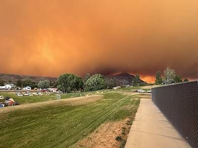 Wildfire in Spokane, WA