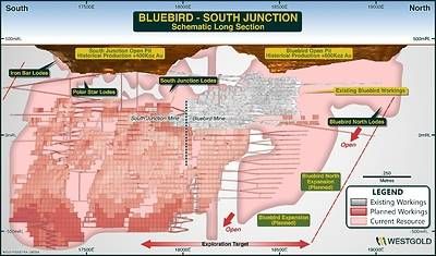 Figure 6 – Bluebird-South Junction Mineral Resource Schematic FY26