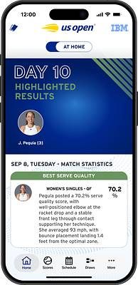 IBM Match Statistics App (Photo Credit: IBM)