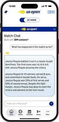 IBM Match Chat App (Photo Credit: IBM)