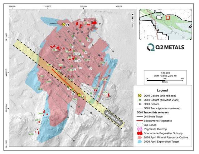 Updated Map of Recent Drill Holes at Cisco Project.