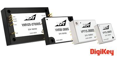VPT's VXR and VPT Series DC-DC Converters, EMI Filters, and Accessories Now Available on DigiKey