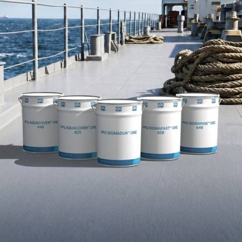 PPG introduces PPG ONE RANGE™ portfolio of one-component marine coatings designed to reduce complexity, minimize waste and streamline maintenance.