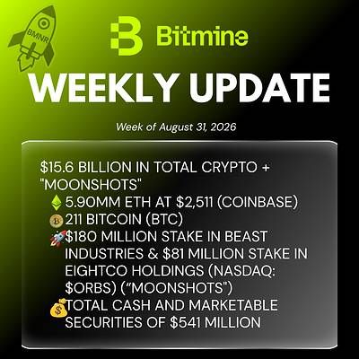 Bitmine Weekly Update