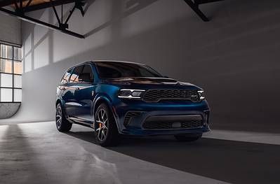 Dodge expands customization options for the HEMI®-powered 2027 Dodge Durango with After Dark, a new deep metallic blue exterior color for the brand's three-row muscle SUV.