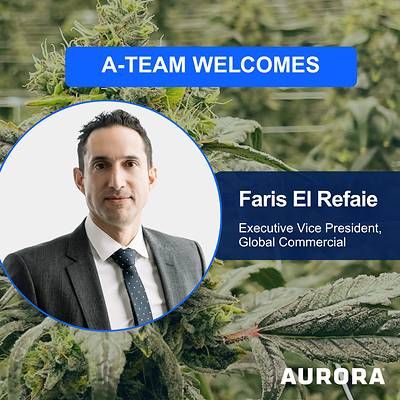 Aurora welcomes Faris El Refaie as EVP, Global Commercial