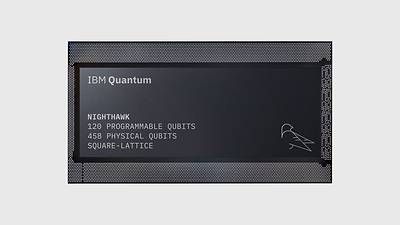 Photo of an IBM Quantum Nighthawk processor (Credit: IBM)