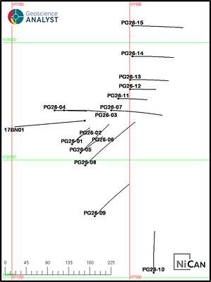 Figure 2: Pipy South Diamond Drill Hole Location Map Figure 2: Pipy South Diamond Drill Hole Location Map