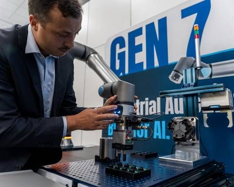 Universal Robots' new Gen 7 platform launched at the IMTS tradeshow in Chicago today. With Gen 7, UR customers and partners can confidently deploy advanced AI-powered applications into industrial operations with the same world-class robot experience operators, technicians, engineers and integrators prefer to work with every day.