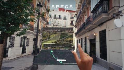 Augmented reality experience as seen on SPECS