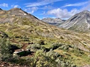 Diamond drilling underway at the Kuhn tungsten system, northern British Columbia